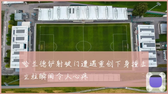 哈兰德铲射破门遭遇重创下身撞击立柱瞬间令人心疼